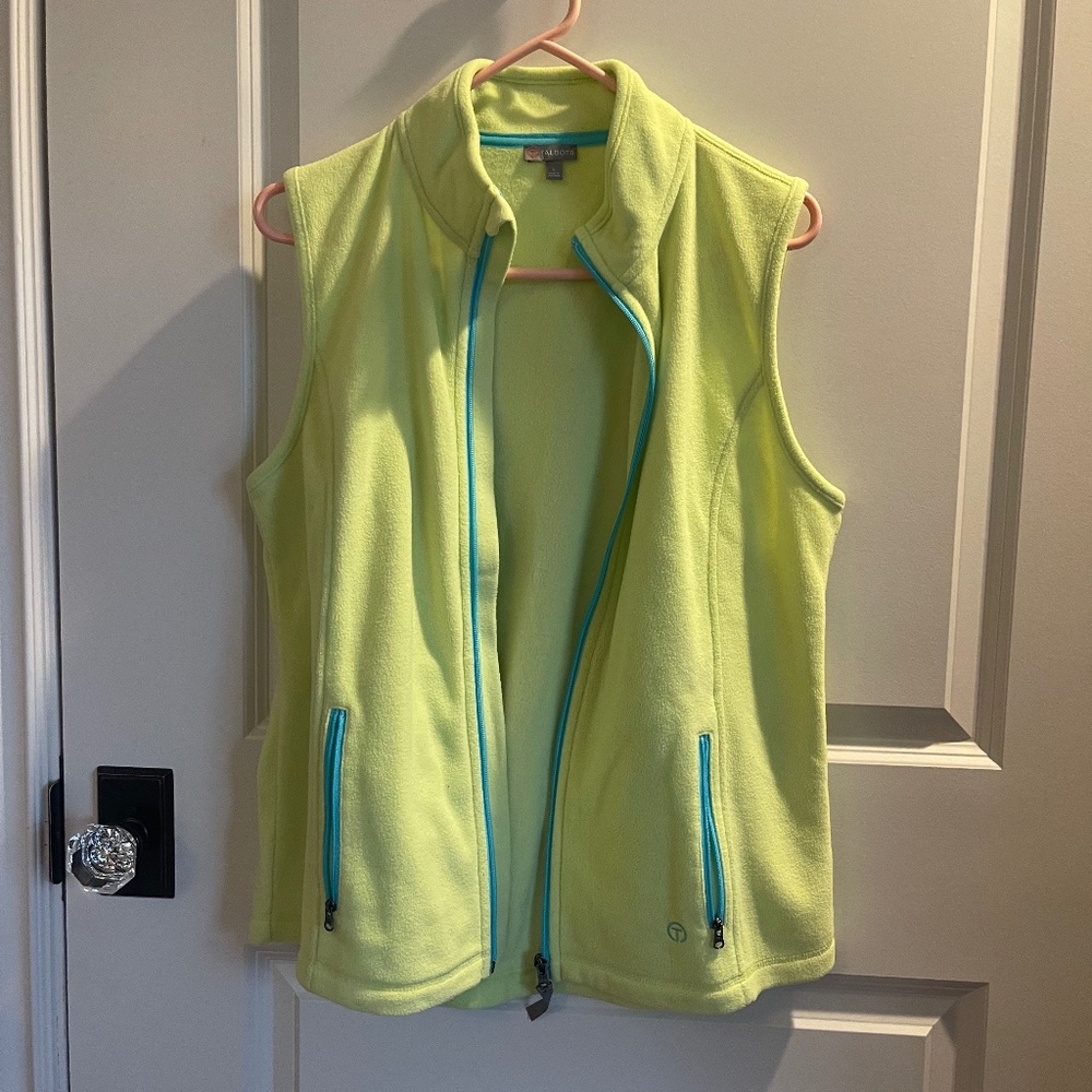 Talbots green zippered vest